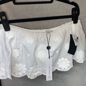 Miguelina embroidered halter Top Size L